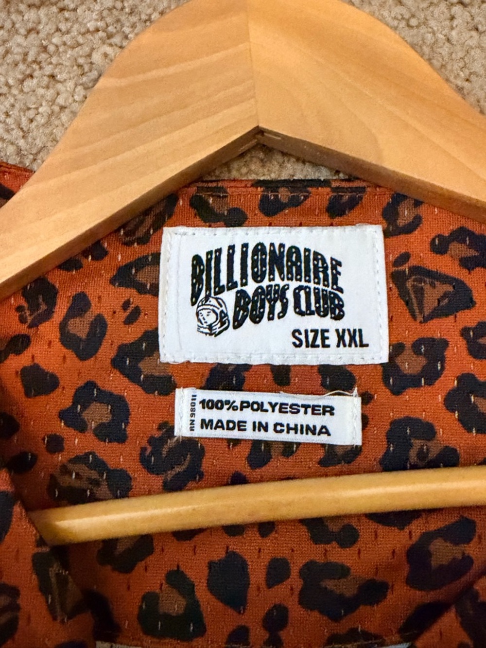 Billionaire Boys Club “Cheetah/Cinnamon” Jersey – XXL | 🐆 | #04 - Picture 13 of 16